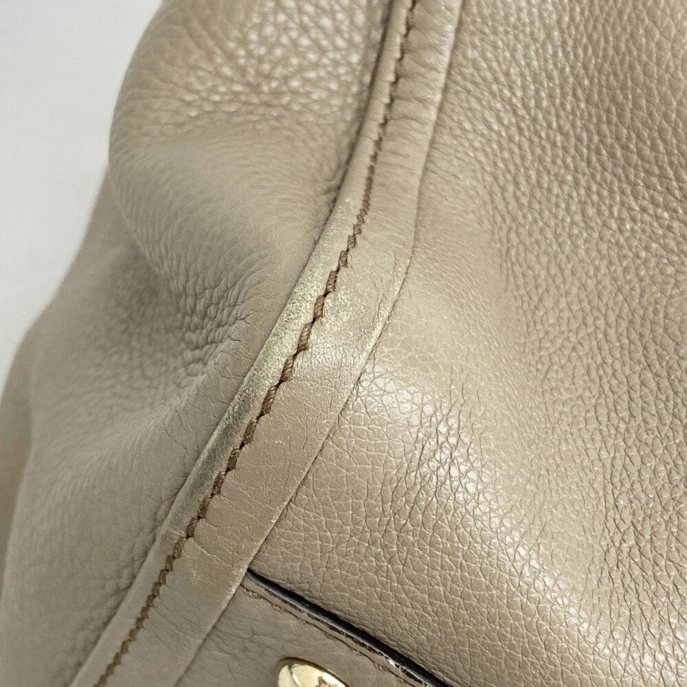 Gucci Soho Tote Bag 282309 Leather Greige Champagne Women's - Picture 6 of 11